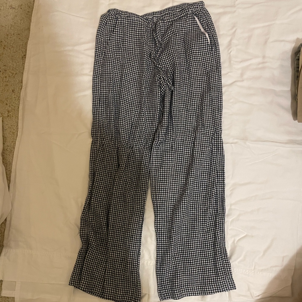 Hollister Black & White Checked Lounge Pants